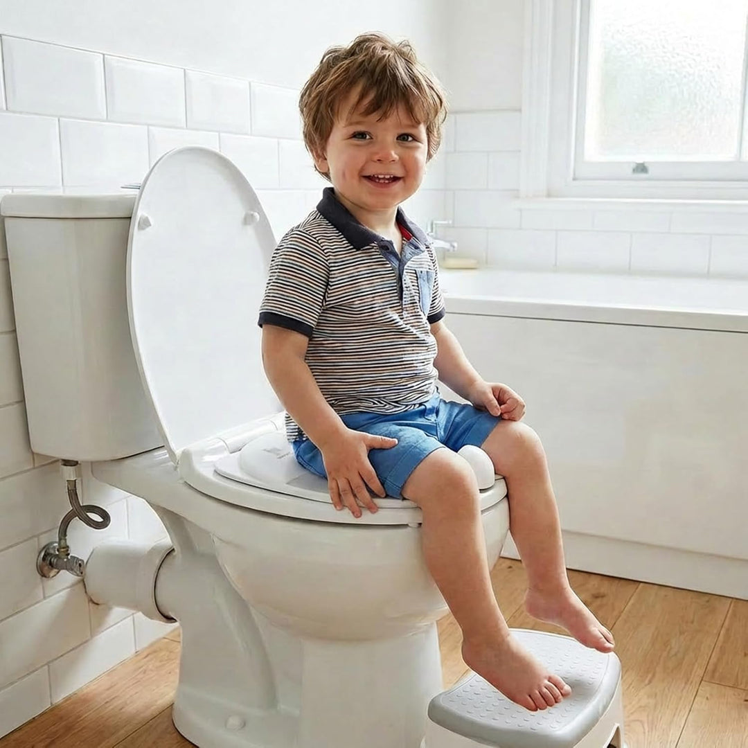 Bebamour klappbarer Kleinkind-Toilettensitz, tragbarer Reise-Toilettentrainer mit rutschfesten Aufla