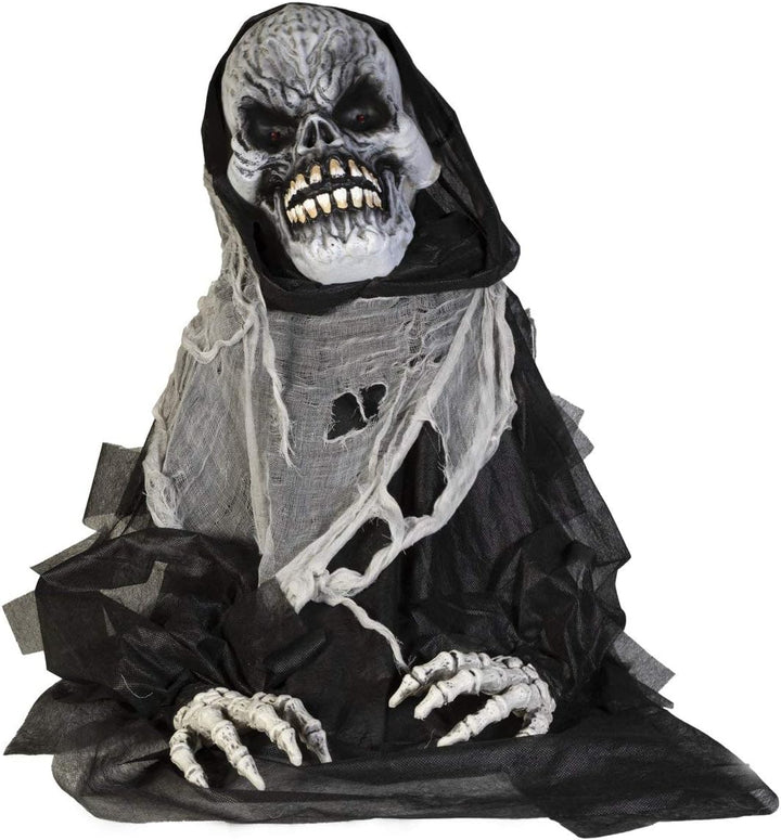 EUROPALMS Halloween Figur Death Man, 68cm | Gevatter Tod als animierte Standfigur