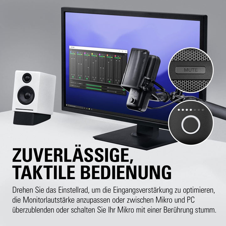 Elgato Wave:3 - Professionelles USB-Kondensatormikrofon für Streaming, Podcasts, Gaming und Homeoffi