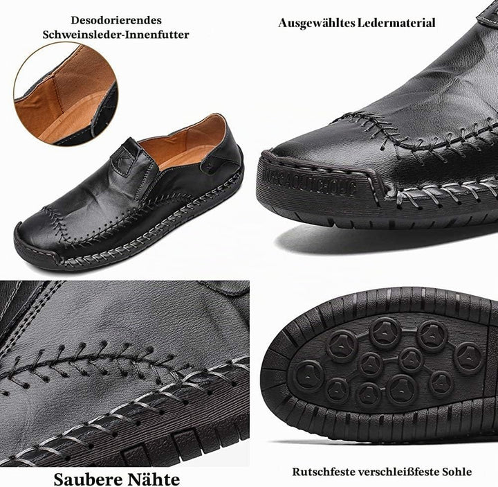 Asifn Herren Casual Leder Loafers Fahren Walking Schuhe Bequeme Slip-on Sneaker Formelle Oxford Penn