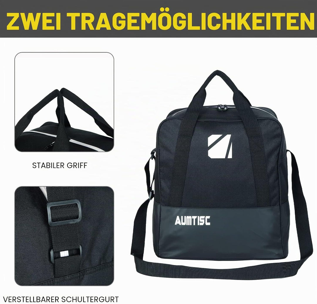 AUMTISC Skitasche und Skischuhtasche Combo - Skitaschen für Flugreisen - gepolsterte Schneeskitasche
