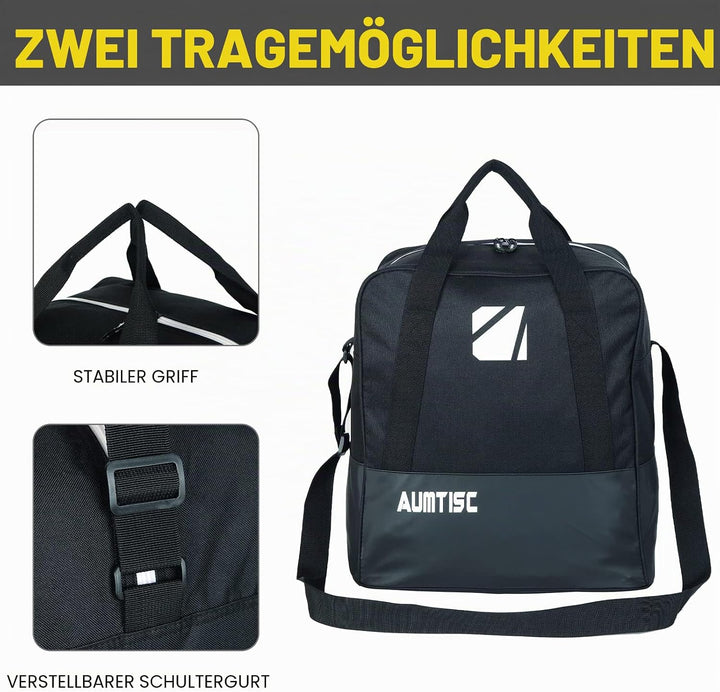 AUMTISC Skitasche und Skischuhtasche Combo - Skitaschen für Flugreisen - gepolsterte Schneeskitasche