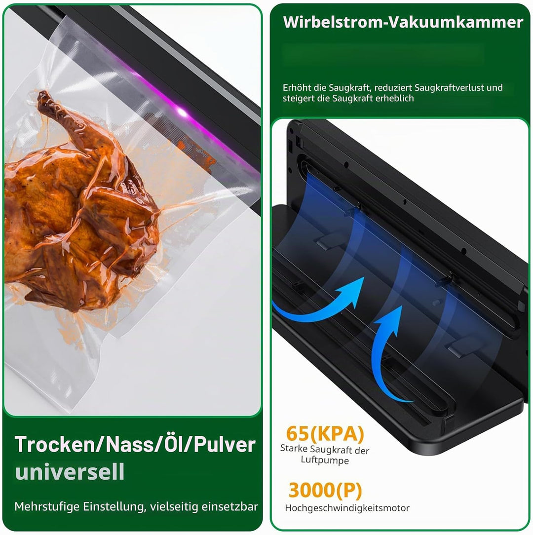 Vakuumiergerät 5 In 1, Vakuumierer Automatische, Vakumierergerät Für Lebensmittel, Folienschweissger