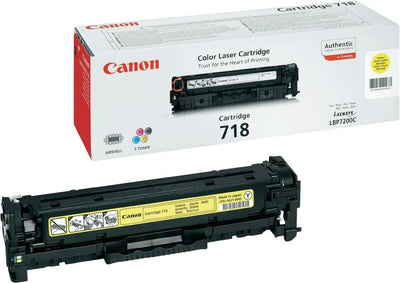 Original Canon I-Sensys 718 Tonerkartuschen-Pack, Cyan, Magenta, Gelb, Schwarz, Lasertonerkartuschen