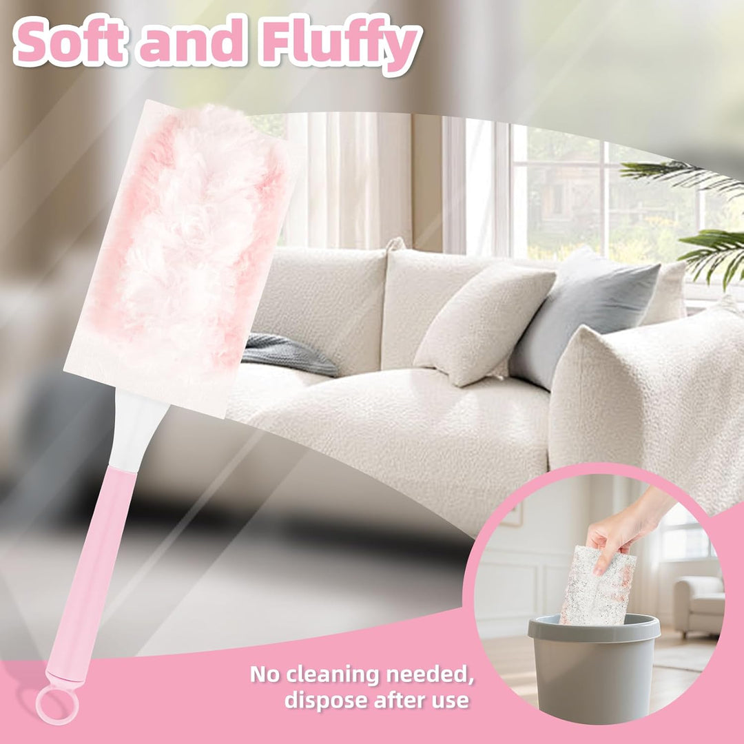 52 Stück Staubmagnet Kompatibel mit Swiffer Staubmagnet Nachfüllpack,Einweg Magnet Staubwedel für Sw
