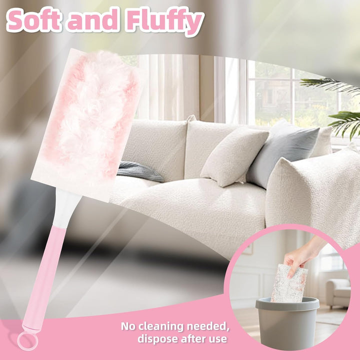 52 Stück Staubmagnet Kompatibel mit Swiffer Staubmagnet Nachfüllpack,Einweg Magnet Staubwedel für Sw