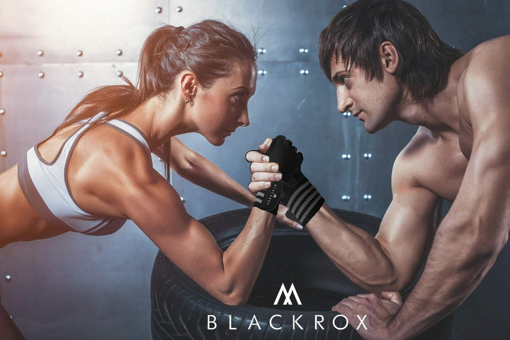 BLACKROX Trainingshandschuhe Vergleichssieger Fitness Handschuhe mit Handgelenkstütze Herren u. Dame