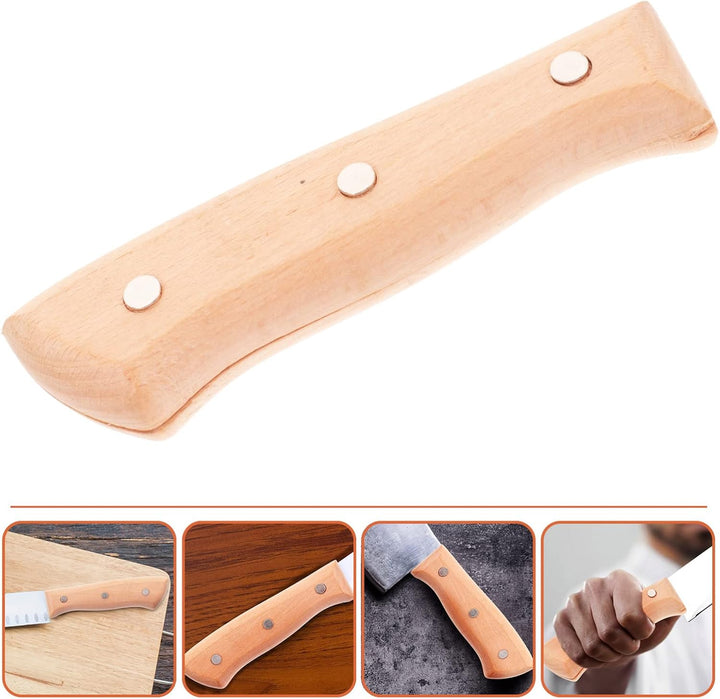 Cabilock 1 Satz Messergriff Holzgriff Messergriff Ersatz Griff Schneidgriff Ersatzteile Universalgri