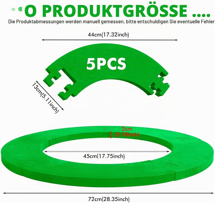 5 Stück Dartboard Schutzring: Dartscheiben Surround Dartscheibe Rand, Dartboard Rand für die Garage,