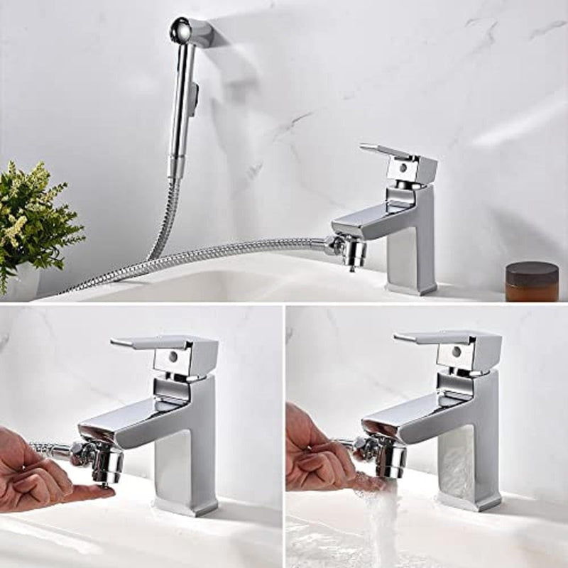 Ibergrif - WC handbrause Bidet Set mit Halter und Schlauch, Chrom waschbecken, waschbecken