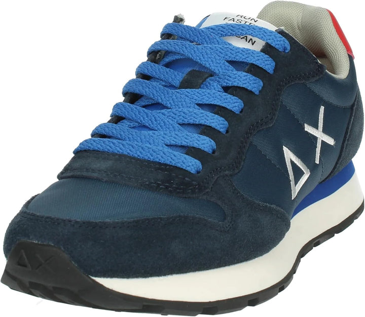 SUN68 Herren Tom SOLID Nylon Sneaker 41 EU Navy Blue, 41 EU Navy Blue