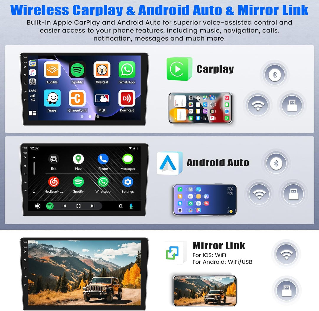 SIXTOP [2G+64G] Android 13 Autoradio mit Bluetooth für M-ercedes Benz C-Klasse W204 S204 2006-2011 m