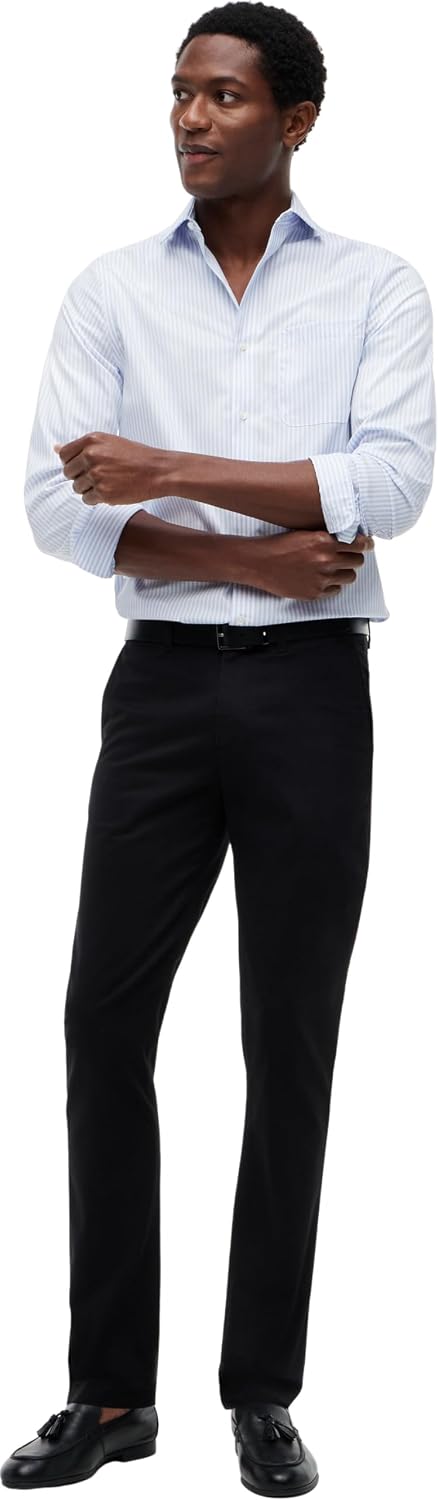 Tommy Hilfiger Herren Hose Bleecker Chino 1985 Pima Cotton Chino 31W / 36L Black (Black), 31W / 36L
