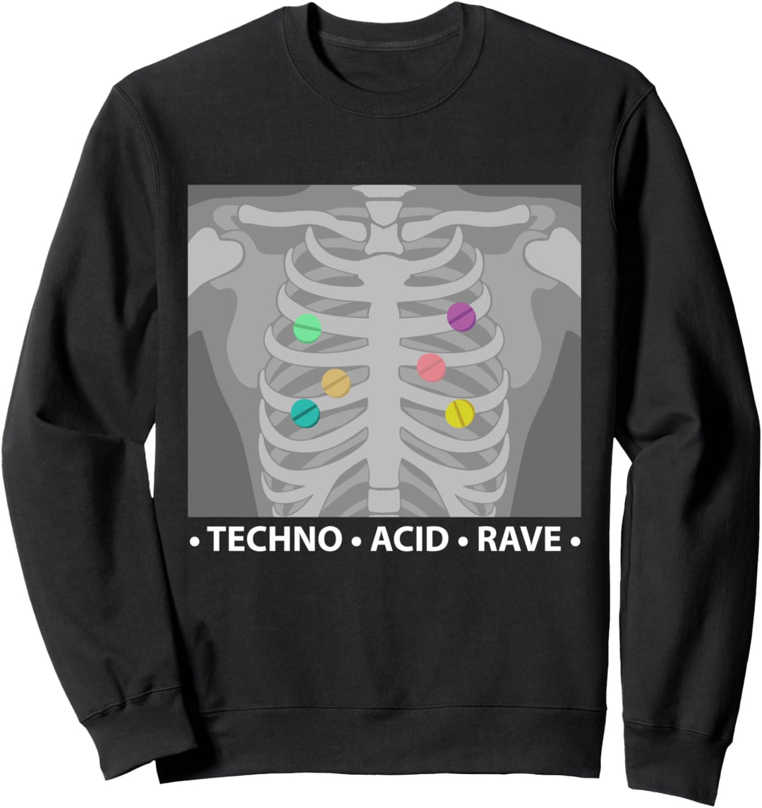 Techno - Acid - Rave: X-Ray Sweatshirt