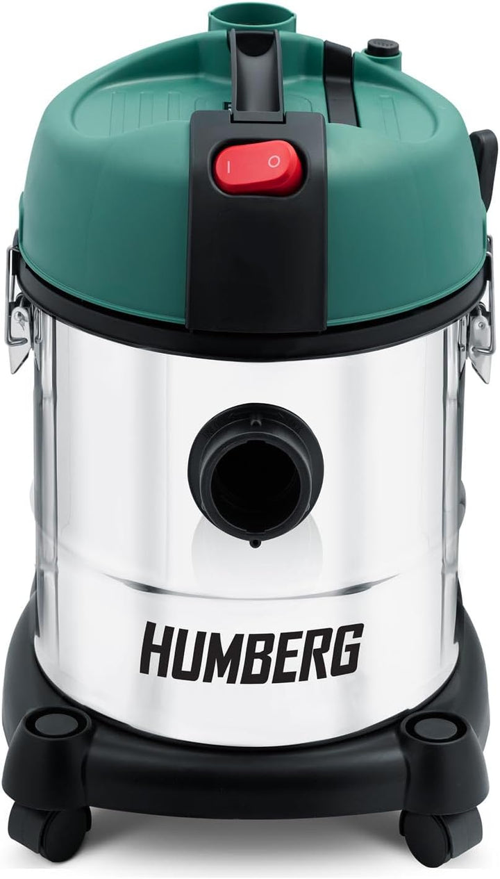 Humberg Industriesauger Nass Und Trockensauger 20 l 1200 W Industriestaubsauger Ohne Beutel Werkstat