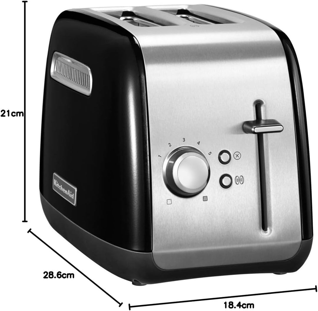 KitchenAid Toaster 5KMT2115BOB 2 Scheiben, Onyx Schwarz, Schwarz