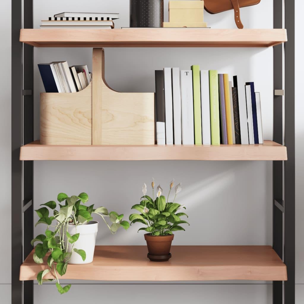 vidaXL Wandregal, Holzregal Regal Handgefertigt mit Baumkante, Wandboard Regalbrett Deko, Bücherrega