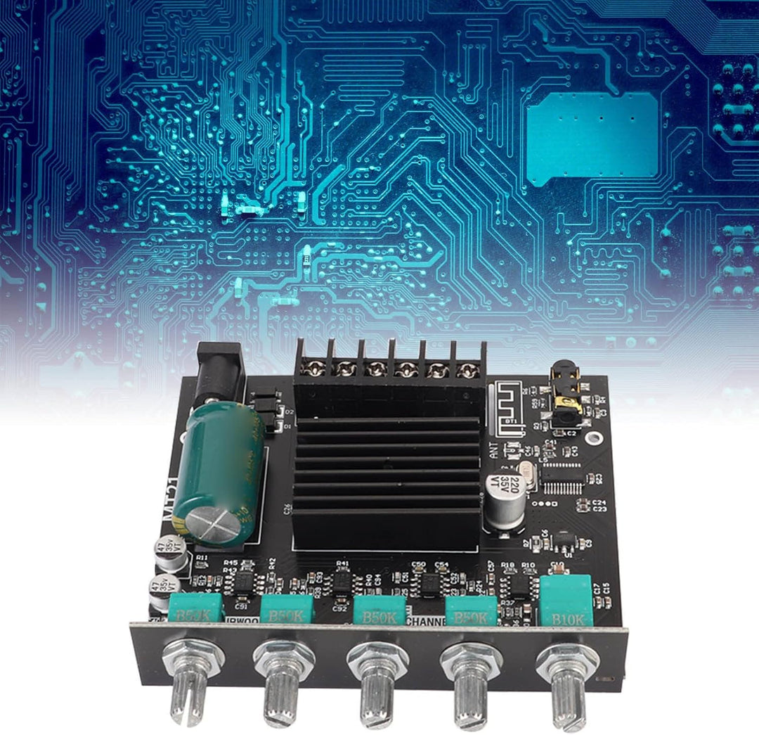 ZK-MT21 Bluetooth-Leistungsverstärkerplatine, 2.1-Kanal DC 12 V Bis 24 V HiFi-DIY-Audio-Leistungsver