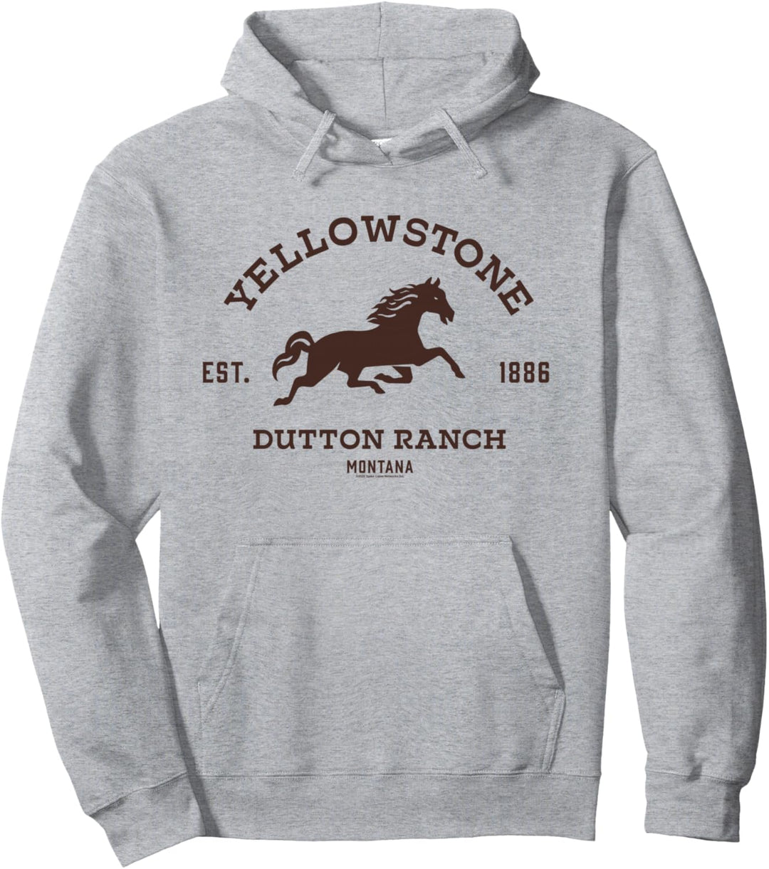 Yellowstone Dutton Ranch with Horse Pullover Hoodie