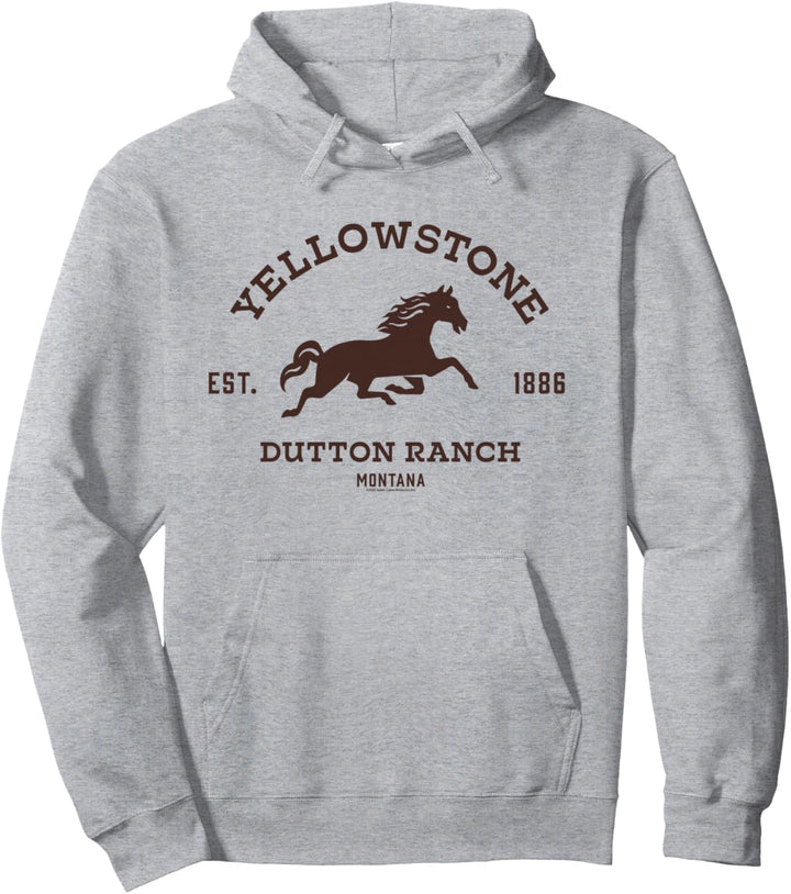 Yellowstone Dutton Ranch with Horse Pullover Hoodie