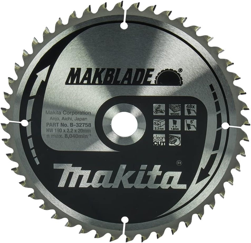 Makita Makblade Saegeblatt, 190 x 20 mm, 48Z, B-32758