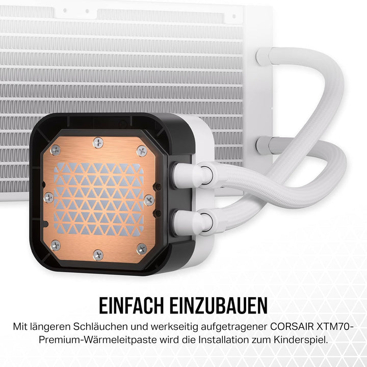 Corsair iCUE H150i Elite LCD XT Flüssig-CPU-Kühler - IPS-LCD-Bildschirm - DREI AF120 RGB Elite-Lüfte