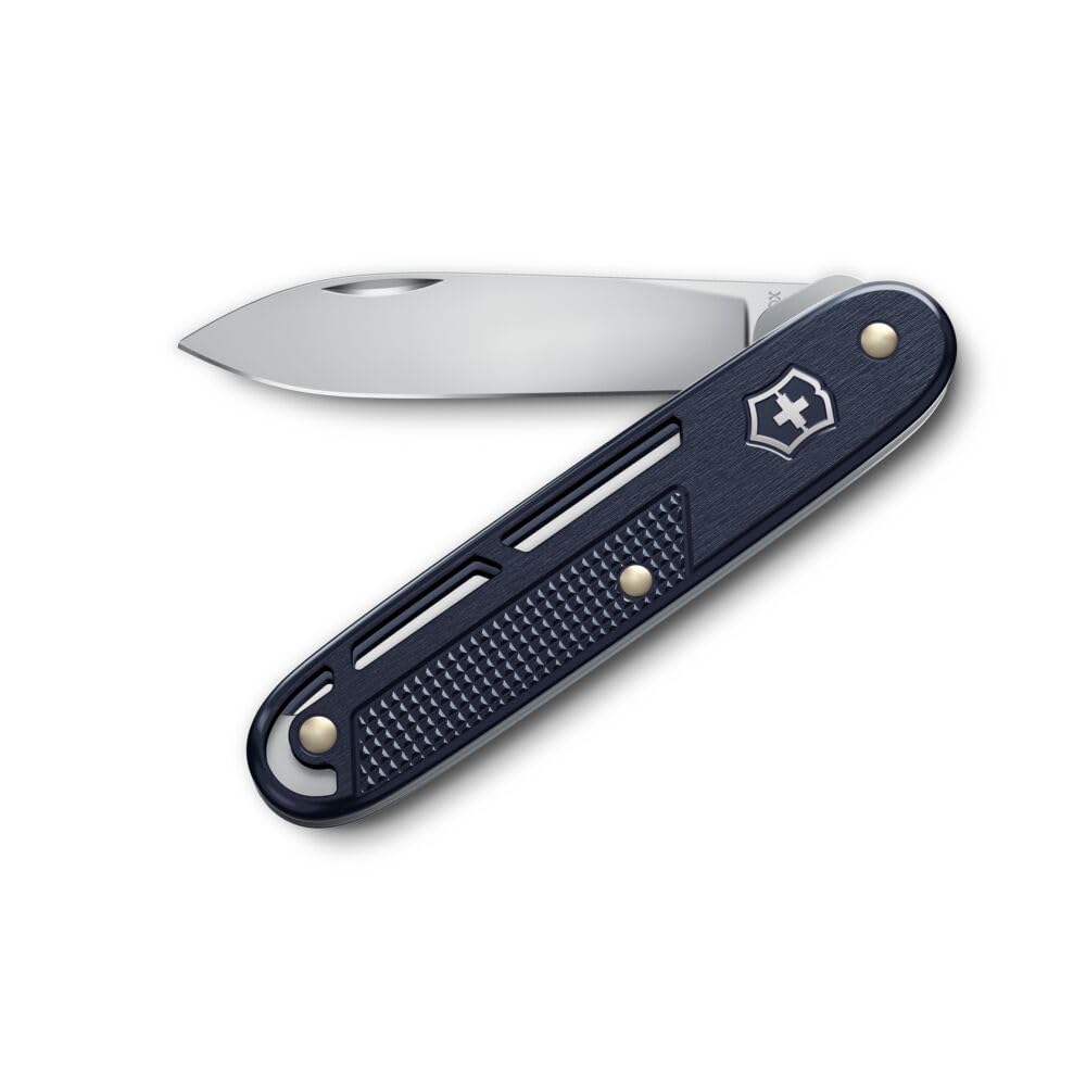 Victorinox Taschenmesser Onefold Alox, 2 Funktionen, Multitool, Grosse Klinge, Trageclip, Swiss Made