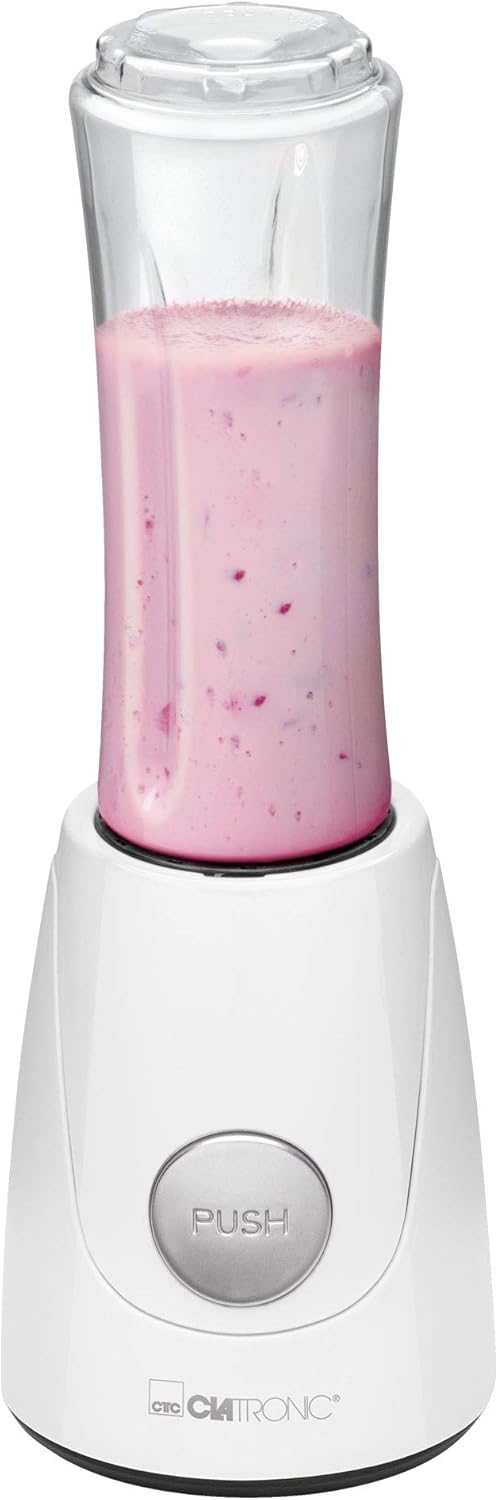 Clatronic® Smoothie Maker für Smoothies & Shakes | Mixbehälter als Trinkbecher zu verwenden | Shaker