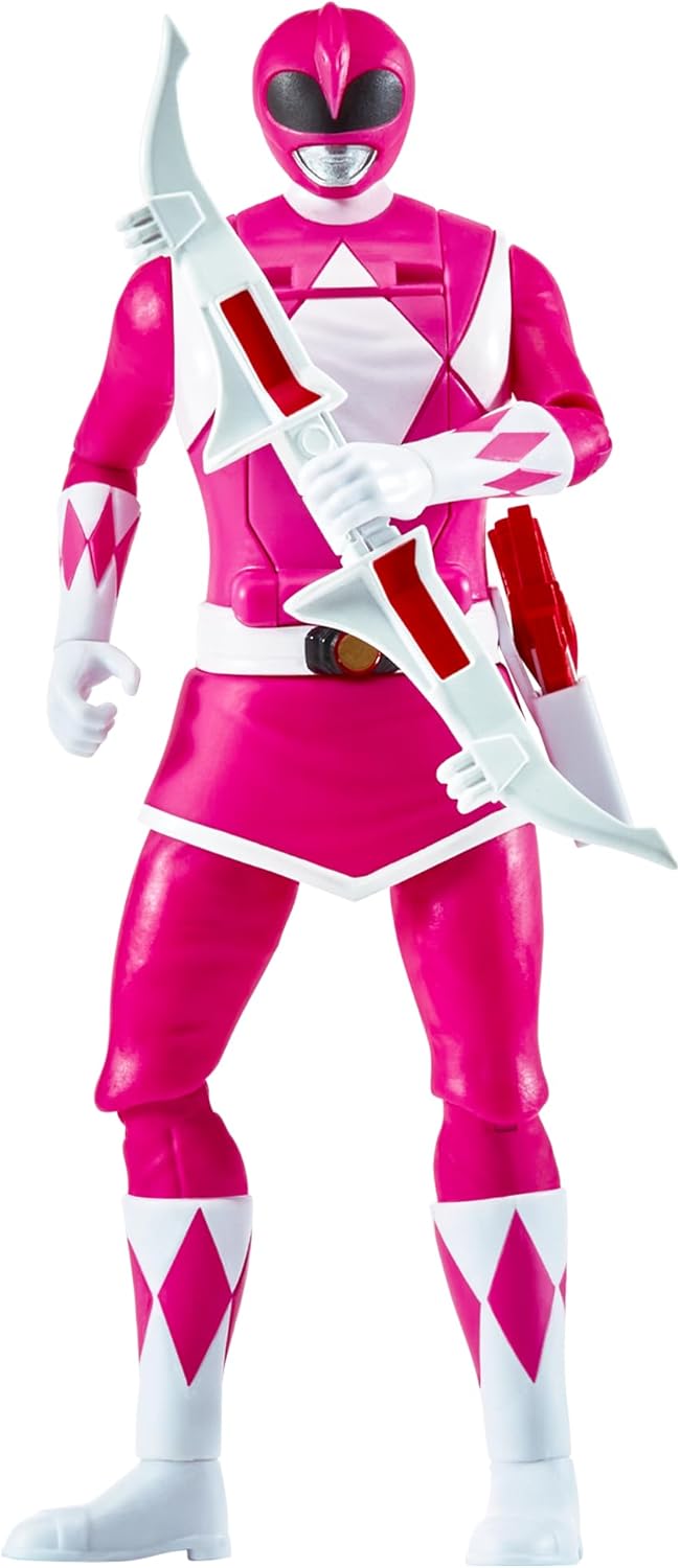 Power Rangers - Auto-Morphin, 2-in-1-Figur mit Gelenken, 15 cm, Ranger Rosa – Kim, für Kinder ab 4 J