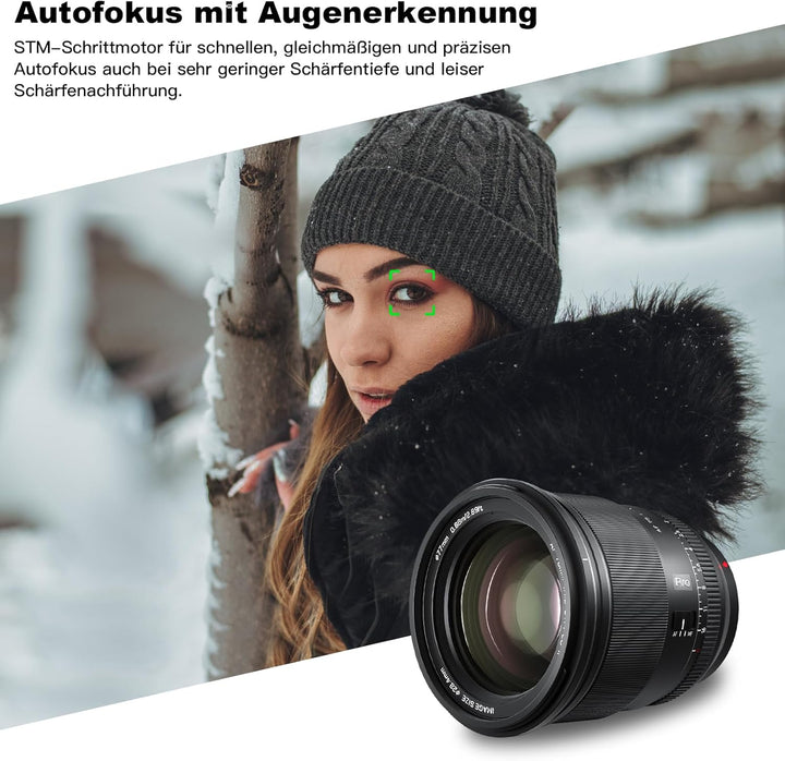VILTROX 75mm F1.2 Pro APS-C Prime Autofokus Objektive für Fuji X Mount Kamera Objektive Standard Cam