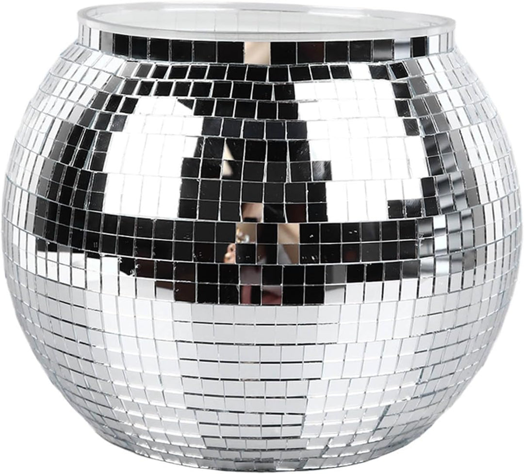 Eiskübel, Disco Kugel Sektkübel Grosse Kapazität Eisbehälter Party Weinkühler Eiseimer für Bier, Coc