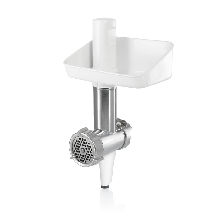 Bosch Fleischwolf MUZ5FW1, Fleischwolf-Aufsatz, Stopfer, Edelstahl Loch-Scheibe 4,5 mm, auch für Fis