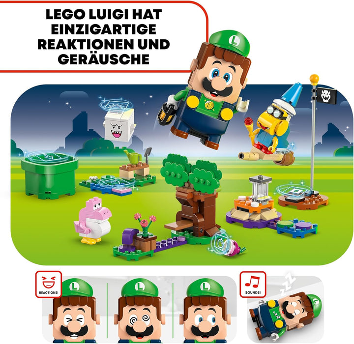 LEGO Super Mario Abenteuer mit dem interaktiven Luigi, Nintendo Geschenk für Jungen, Mädchen und Gam