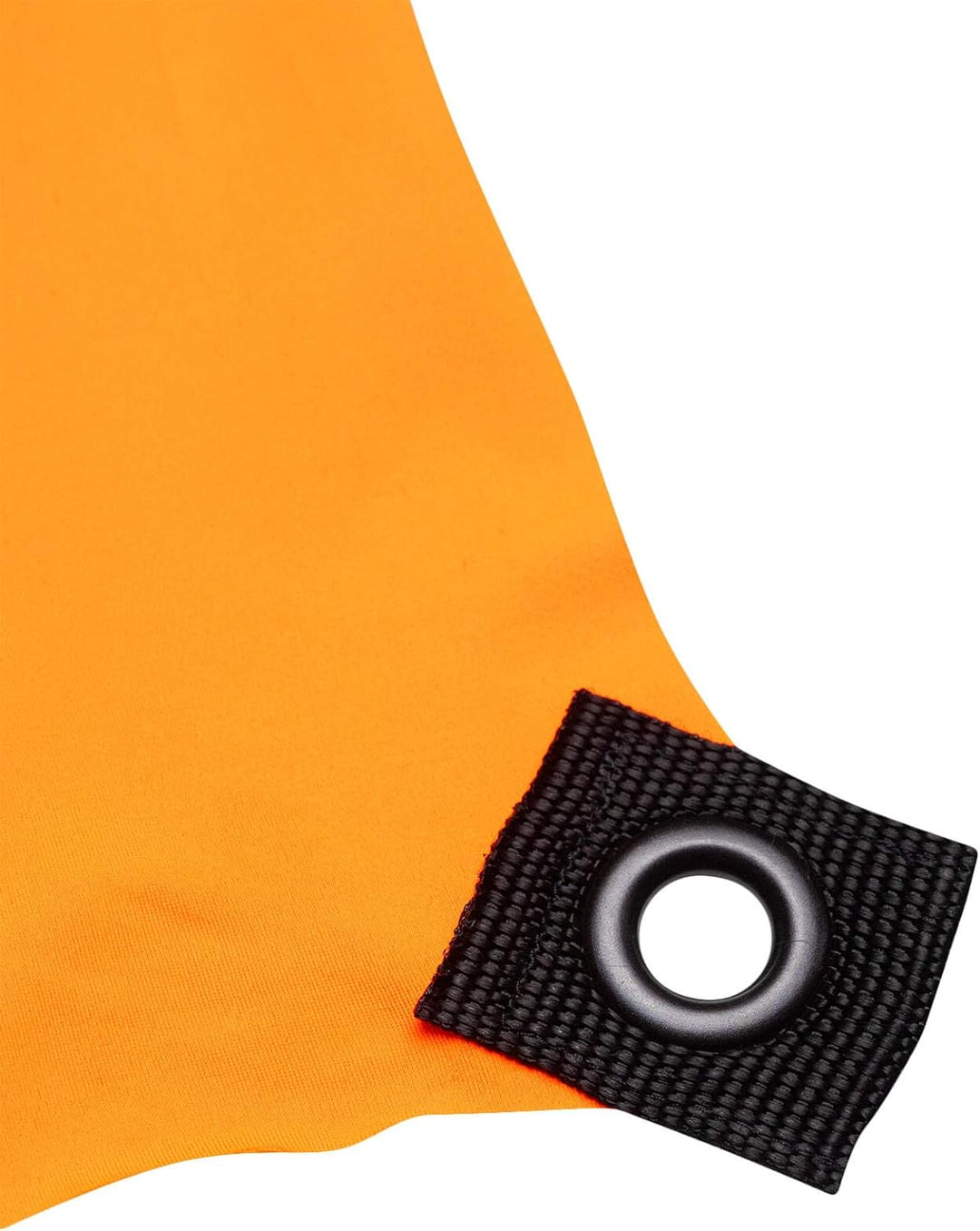 PSYWORK Schwarzlicht Segel Spandex | Mandala Dots | Orange | 3 x 3m | UV-aktiv | Leuchtend | Wandtuc