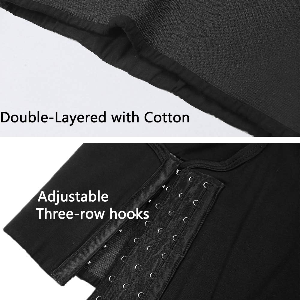 XUJI Brust binder Atmungsaktiv Baumwolle mit Gummiband für Transgender FTM Schwarz 4XL, Schwarz 4XL