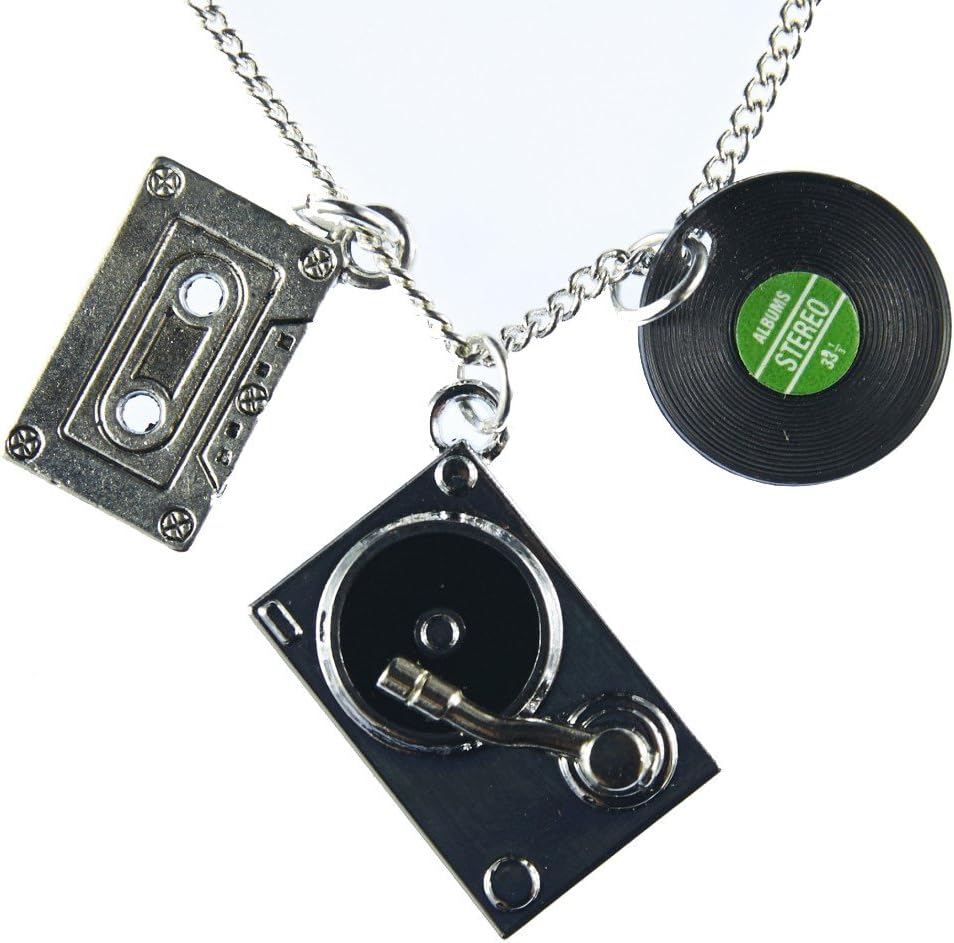 Miniblings DJ Musiker Musik Plattenspieler LP Tape Halskette - Handmade Modeschmuck I Kette mit Anhä
