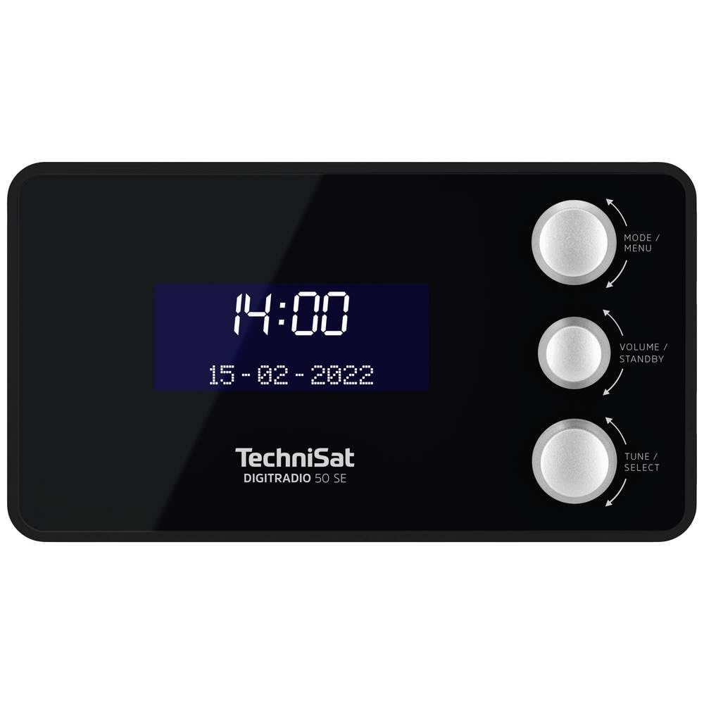 TechniSat DIGITRADIO 50 SE - Radiowecker (DAB+/UKW Tuner, dimmbares Display, Wecker mit Zwei einstel