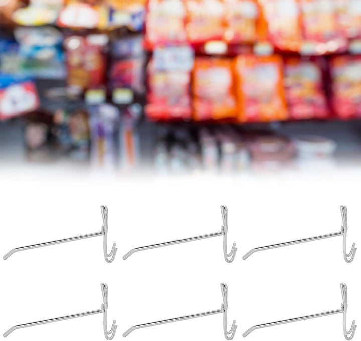 30 Stück Regalhaken, Schwerlast Supermarkt Haken Eisengitter Regal Haken Schmuck Display Regal Haken