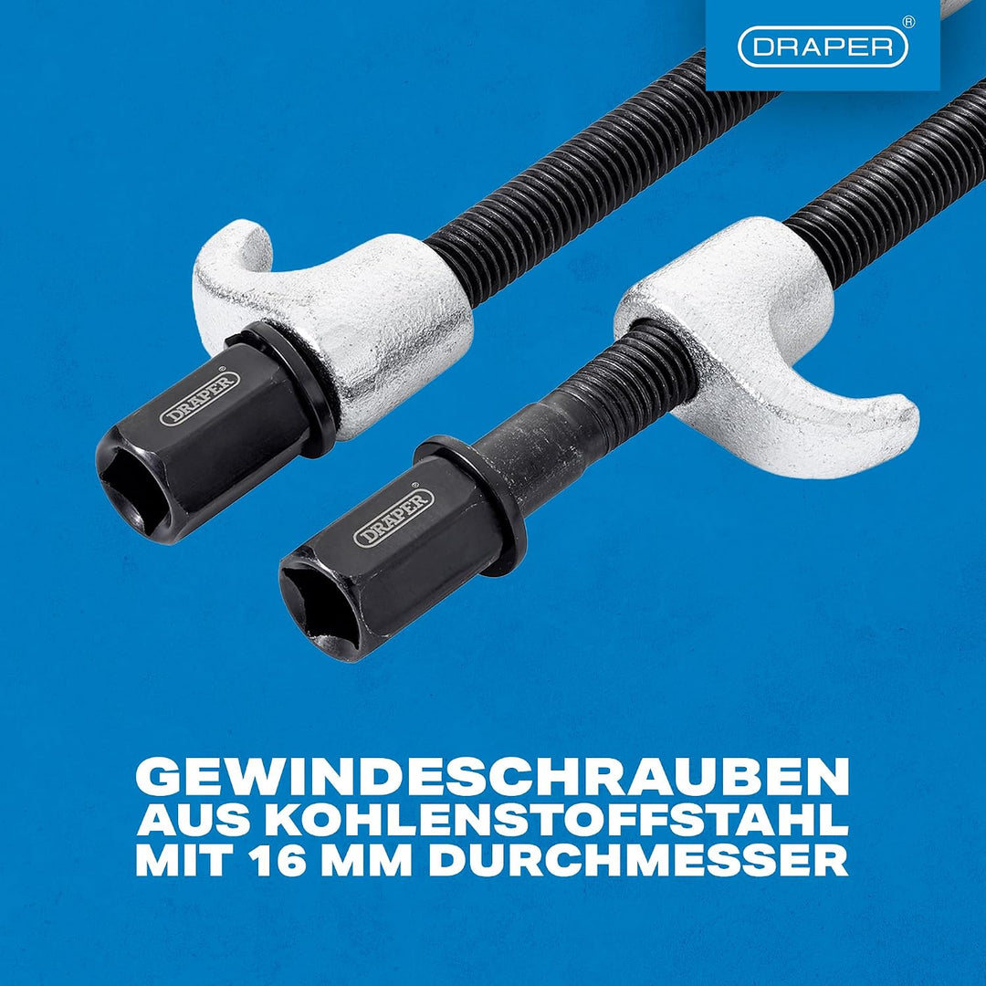 Draper 14173 Federspanner 2 Stück, Silber