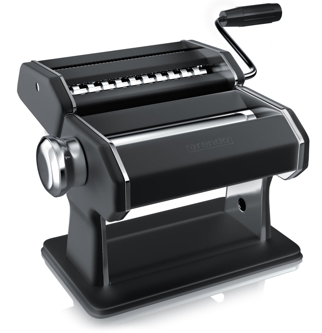 Arendo - Nudelmaschine Pasta Maker – Edelstahl – Nudelpresse – 7 einstellbare Stärken - manuell - Du