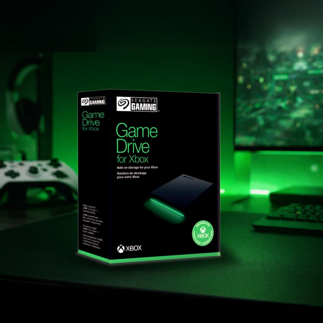 Seagate Game Drive Xbox 2TB tragbare externe Festplatte 2.5 Zoll, USB 3.0, Xbox,schwarz, 2 Jahre Res