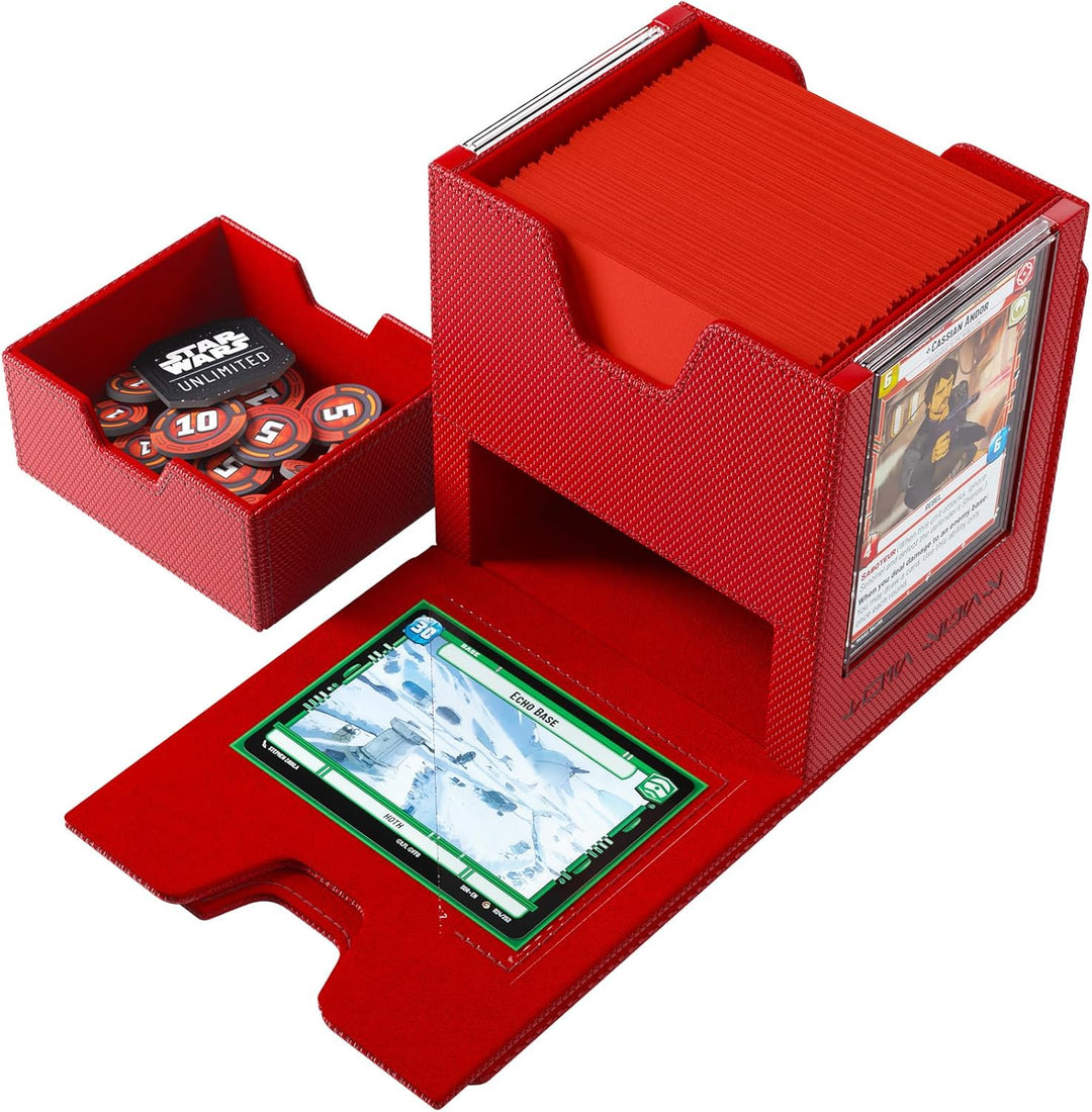 Gamegenic, Star Wars: Unlimited Twin Suns Deck Pod – Red Rot Deck Pod, Rot Deck Pod
