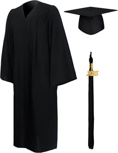 GraduationMall Abschluss Talar Doktorhut und Quaste 2024 für Hochschule und Bachelor Akademischer Ta