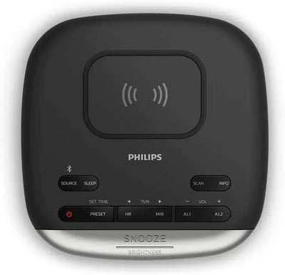 Philips Radiowecker, TAR7606/10, Hochwertiger Radiowecker Mit Ladefunktion, Multifunktionaler Radiow