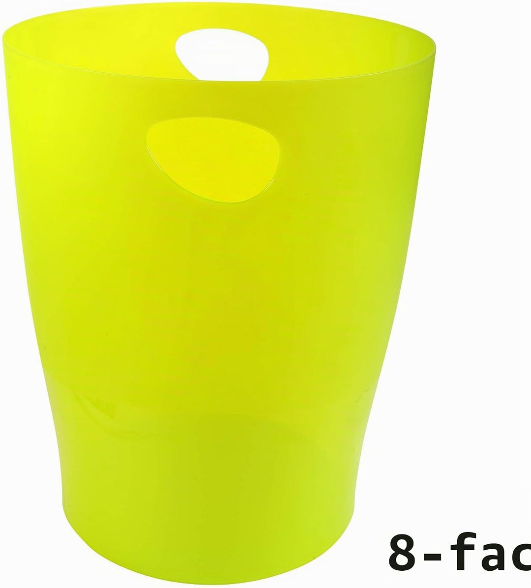 Exacompta 45381D ECOBIN 8er Pack Papierkörbe 15 Liter mit Griffen. Eleganter und robuster Papierkorb