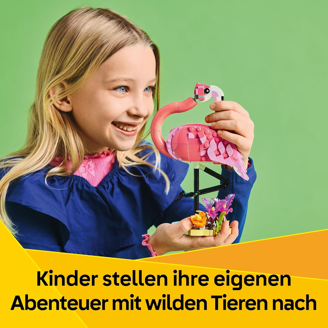LEGO Creator 3in1 Wilde Tiere: Rosa Flamingo - Ostergeschenke für Mädchen und Jungen ab 8 Jahren - S