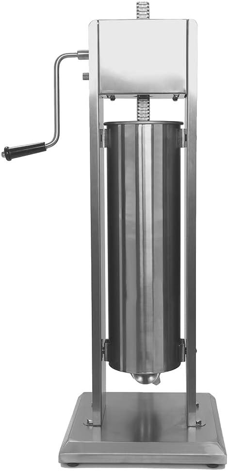 Forgast Profi Wurstfüllmaschine aus Edelstahl | 7L |Silber | Füllrohre | Wurstfüller | Wurstpresse |