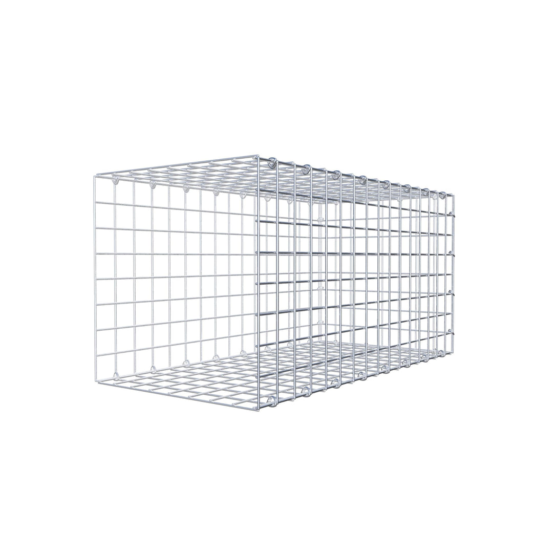 GABIONA Anbau-Gabione Typ2 eckig, Maschenweite 5 x 5 cm, Tiefe 30 cm, Gabione 80 x 40 x 30 cm (L x H