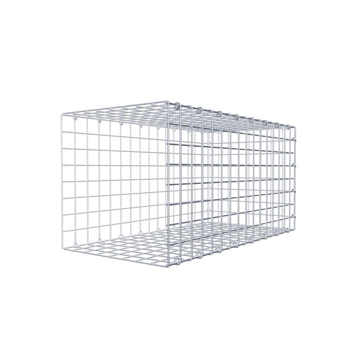 GABIONA Anbau-Gabione Typ2 eckig, Maschenweite 5 x 5 cm, Tiefe 30 cm, Gabione 80 x 40 x 30 cm (L x H