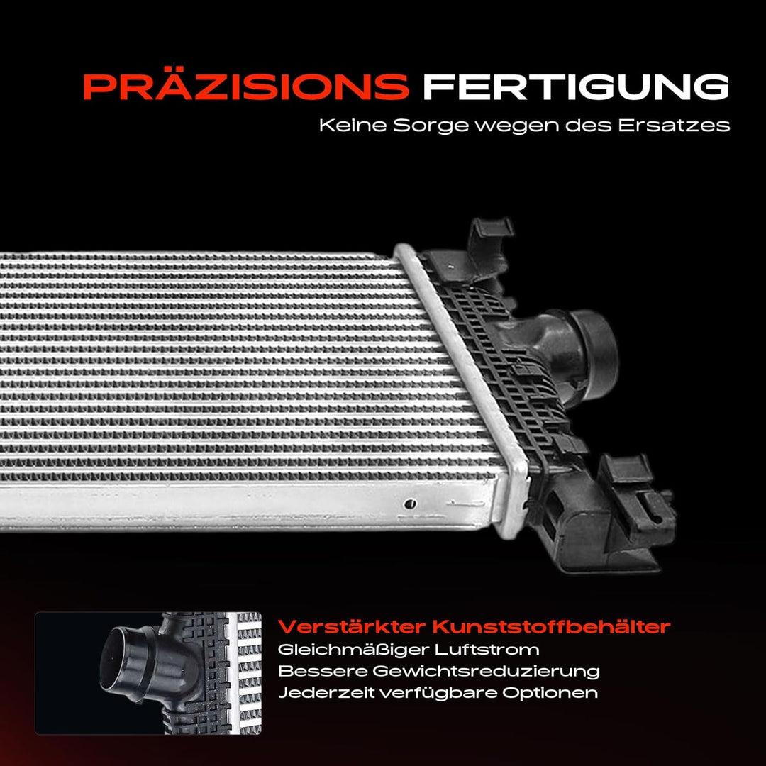 Frankberg Ladeluftkühler Turbokühler Kompatibel mit Astra J 2009-2015 Cascada 2013-2018 Astra MK VI